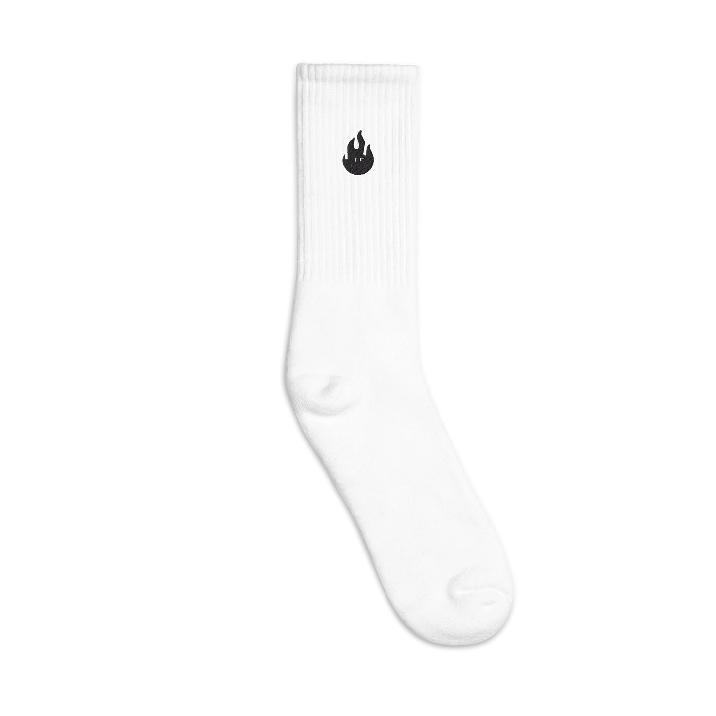 Fire Smiley Face Socks