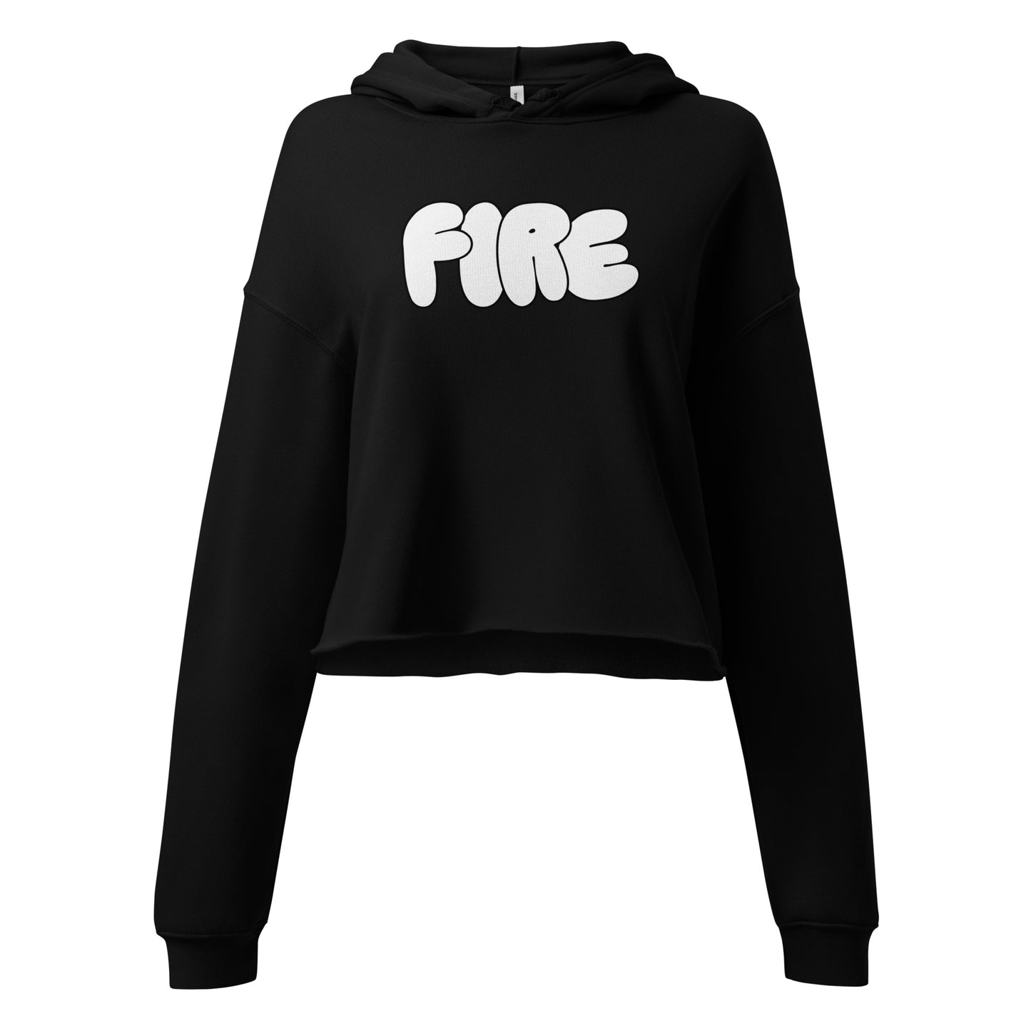 Fire Cropped Hoodie